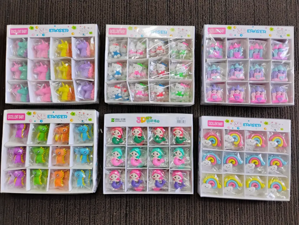 [R0055] Eraser Moulded fancy Heavy item (3D Eraser)