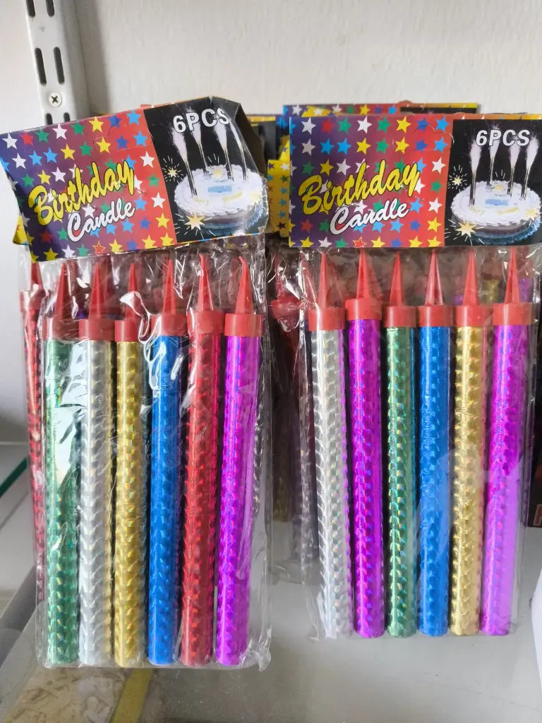 Sparkle Candles 15cm - 6 pcs