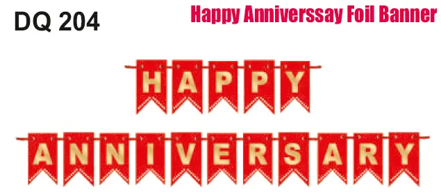 Happy Anniversary Paper Banner