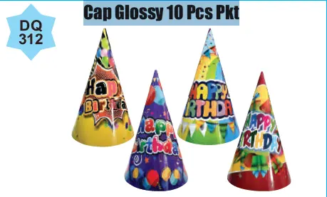 [CP-DQ312] Cap Glossy 10 Pcs Pkt