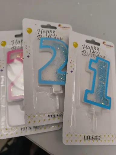 Number Candle Premium Glitter - ALL