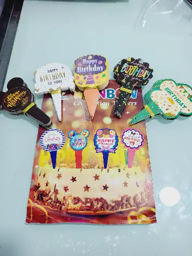 [HB Paper Tag] Cake Topper Paper Happy Birthday