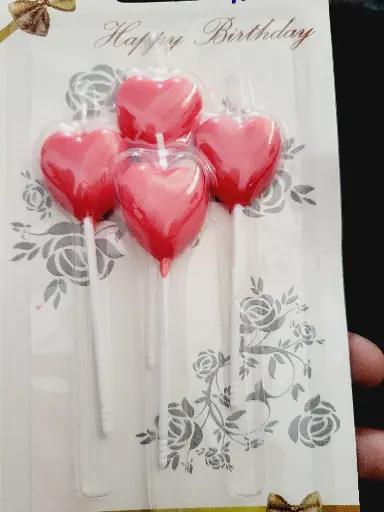 Heart Candle - 4 pcs