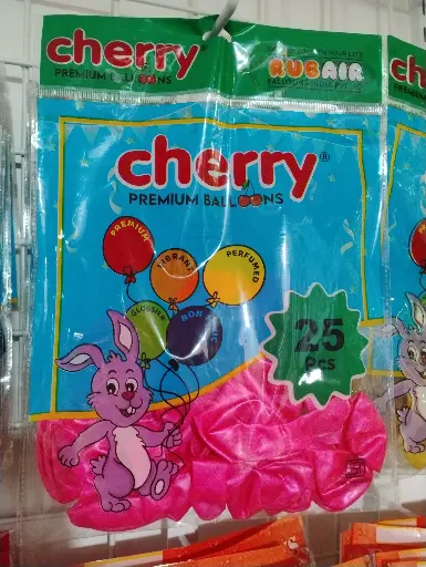[CHERRY METALLIC] Cherry Balloons Metallic All 25 Pcs