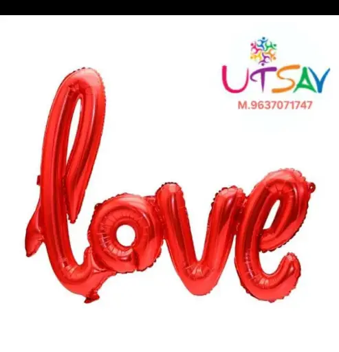 Love Foil Banner