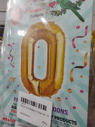 [Foil Number] Parrot Foil Balloon 16" Num - All