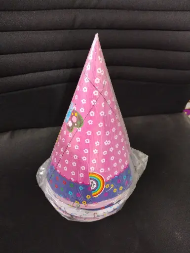 [CAP-RB-01] Birthday Cap Rainbow Flower