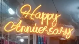 Happy Anniversary Neon Light